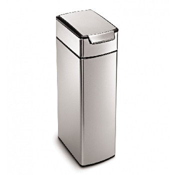 An image of Simplehuman 40 Litre Slim Rectangular Touch Bar Kitchen Bin