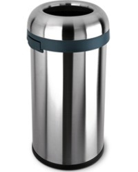 An image of simplehuman 60 Litre Round Open Top Bullet Bin