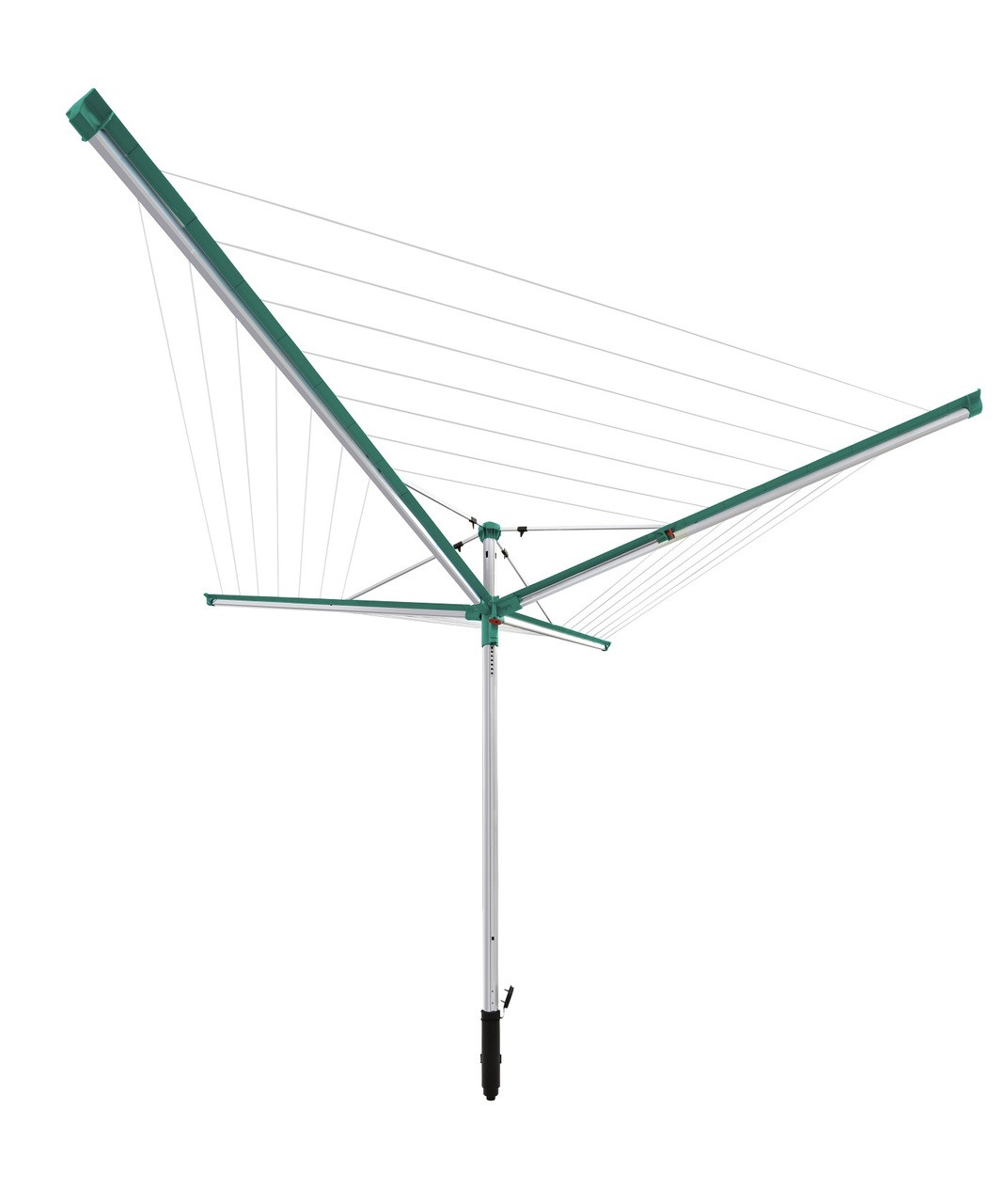 An image of Leifheit Linomatic 600 Deluxe Outdoor Rotary Clothes Airer