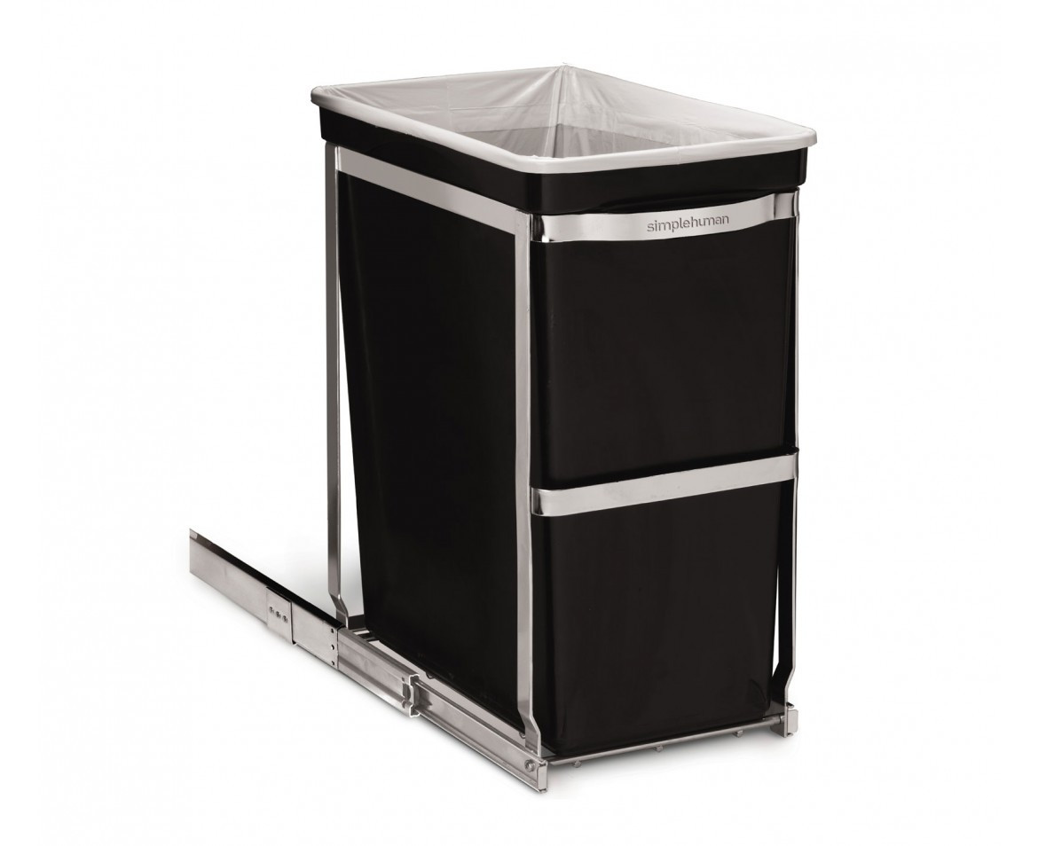 An image of simplehuman 30 Litre Under Counter Pull Out Bin