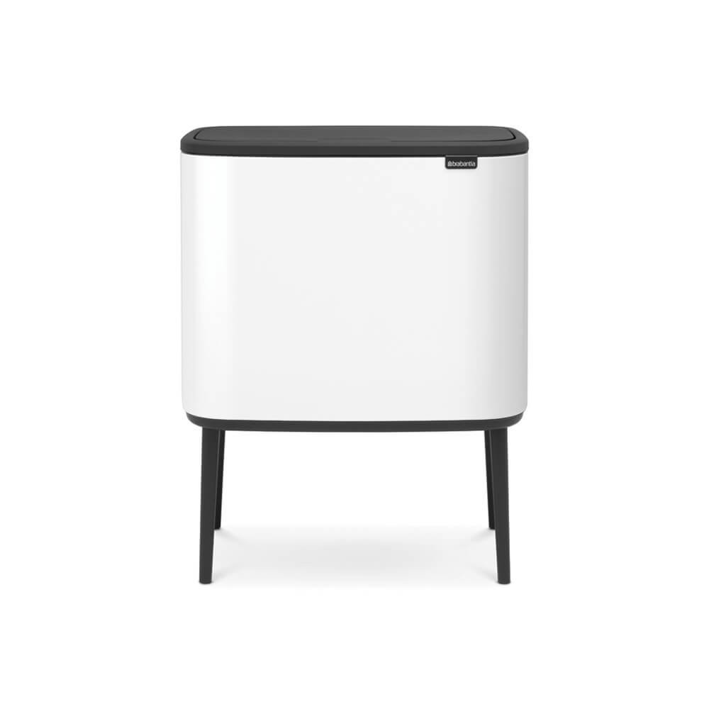An image of Bo Touch Bin With 1 Inner Bucket, 36 Litre - White