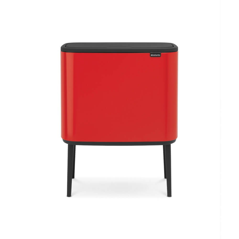 An image of Bo Touch Bin With 1 Inner Bucket, 36 Litre - Passion Red