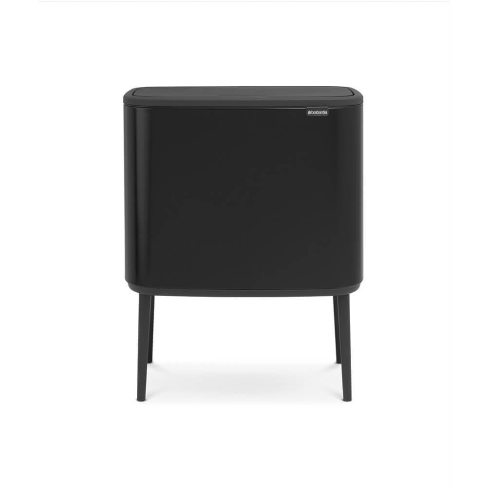 An image of Bo Touch Bin With 1 Inner Bucket, 36 Litre - Matt Black