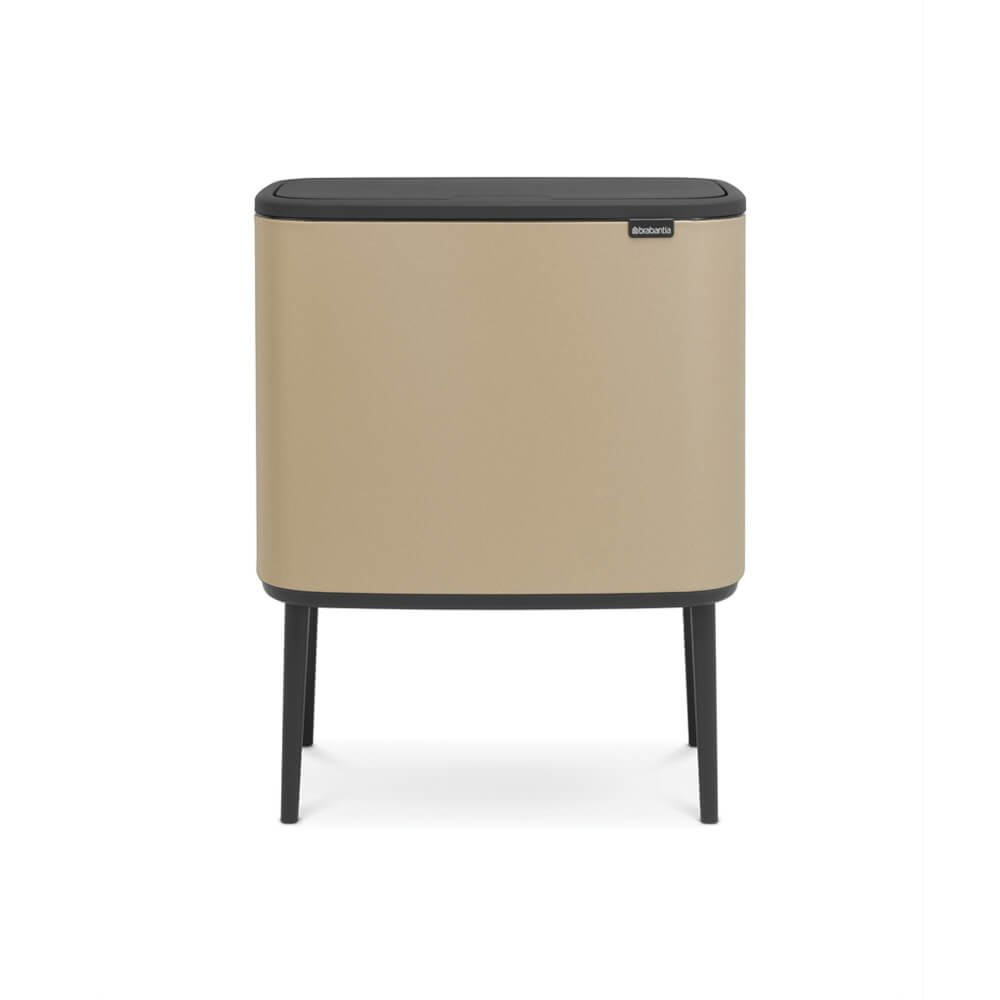An image of Bo Touch Bin With 1 Inner Bucket, 36 Litre - Mineral Golden Beach