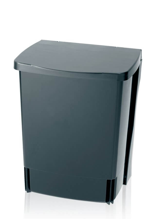 An image of Brabantia 10 Litre Black Wall Mounted Binny